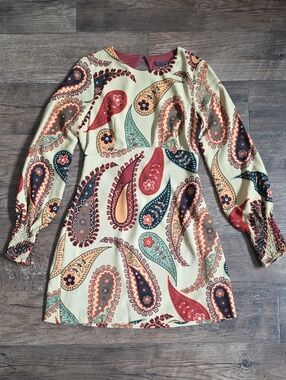 zara metallic thread shirt dress Zara Metallic Thread Shirt Dress., Size Small (8-10)